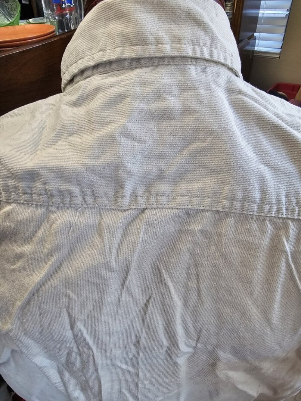 Wrangler Tan Button Down Shirt Men's Size 2XL Long Sleeve - Picture 2 of 4